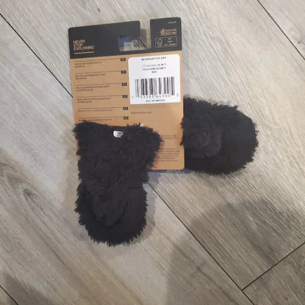 The North Face Babies' Suave Oso Mittens In Evergreen Mountain Glove Siz…